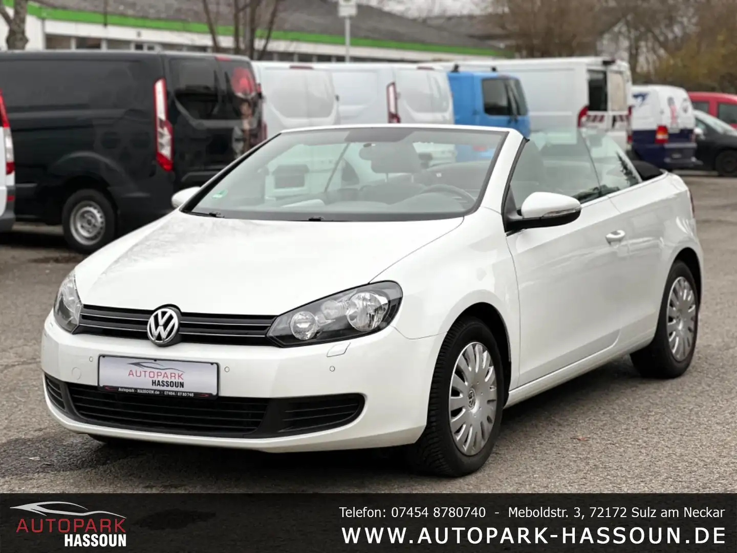 Volkswagen Golf VI Basis Cabriolet TÜV 06/25 Tempo PDC SHZ Klimaau Weiß - 2