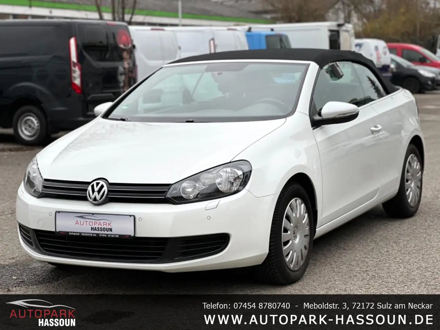 Volkswagen Golf VI Basis Cabriolet TÜV 06/25 Tempo PDC SHZ Klimaau Weiß - 1