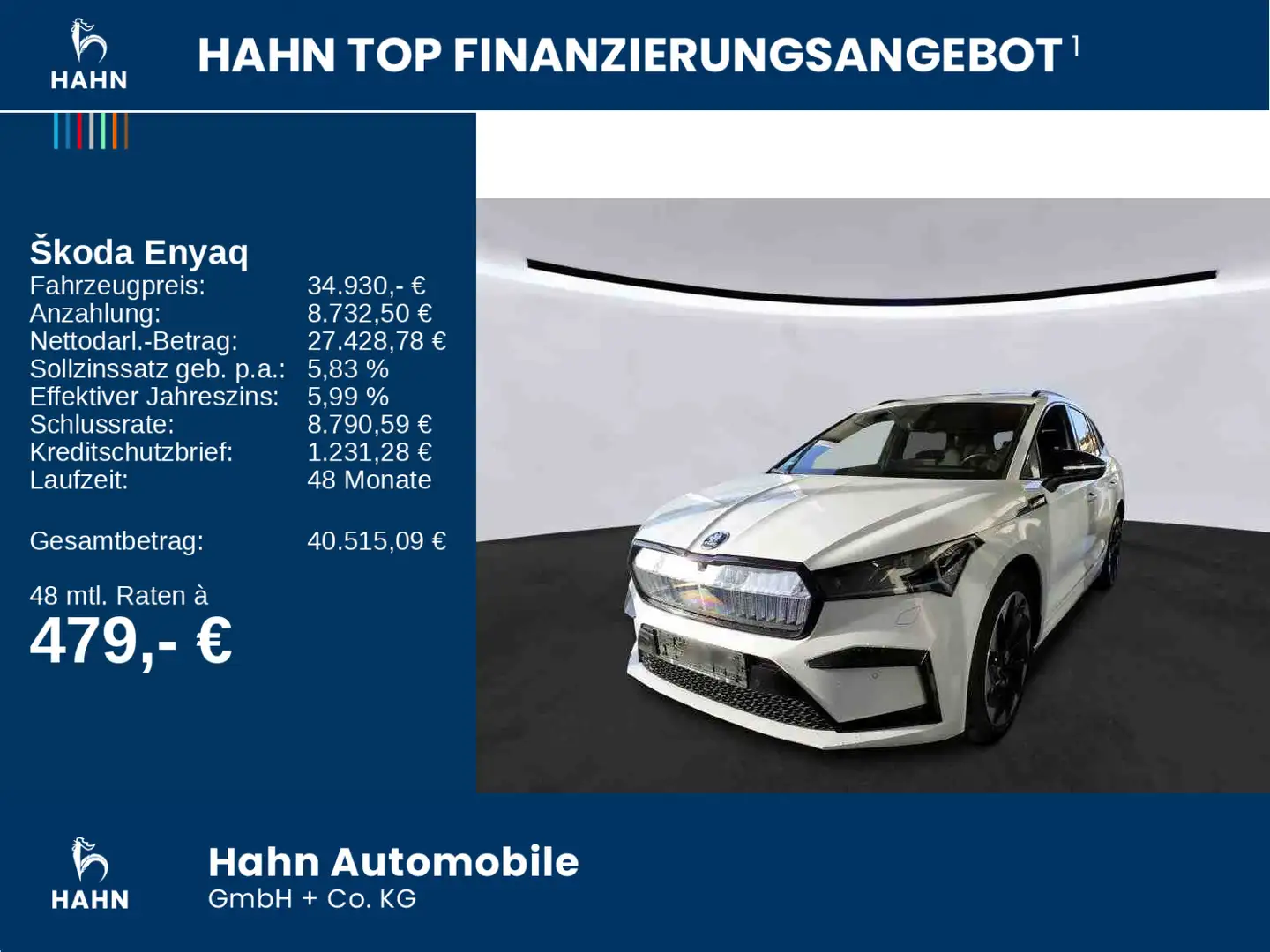 Skoda Enyaq iV 80 Sportline Pano Matrix AHK Navi 360° Wit - 2