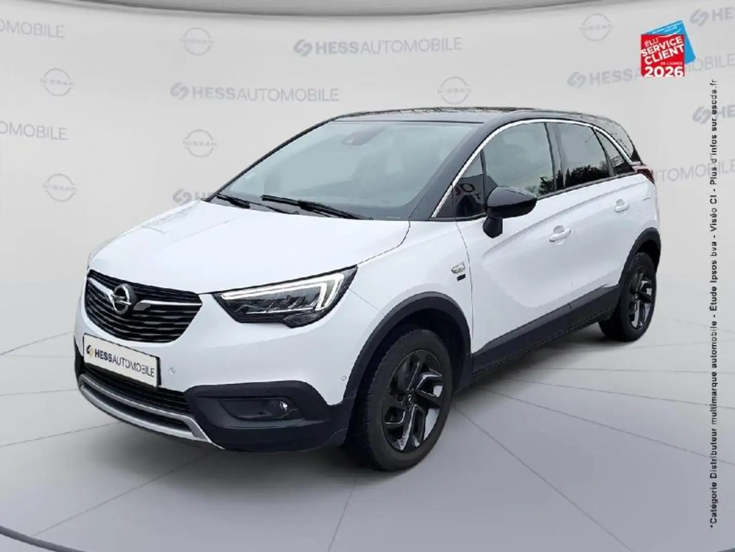 Opel Crossland X 1.2 Turbo 130ch Opel 2020 BVA Euro 6d-T Blanc - 1