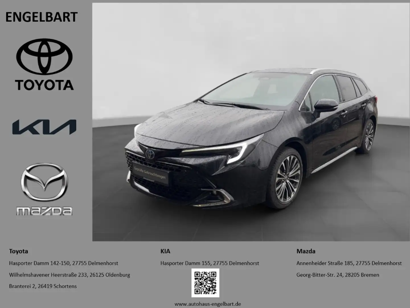 Toyota Corolla TS Hybrid Team D 1.8 LED  CarPlay Noir - 1