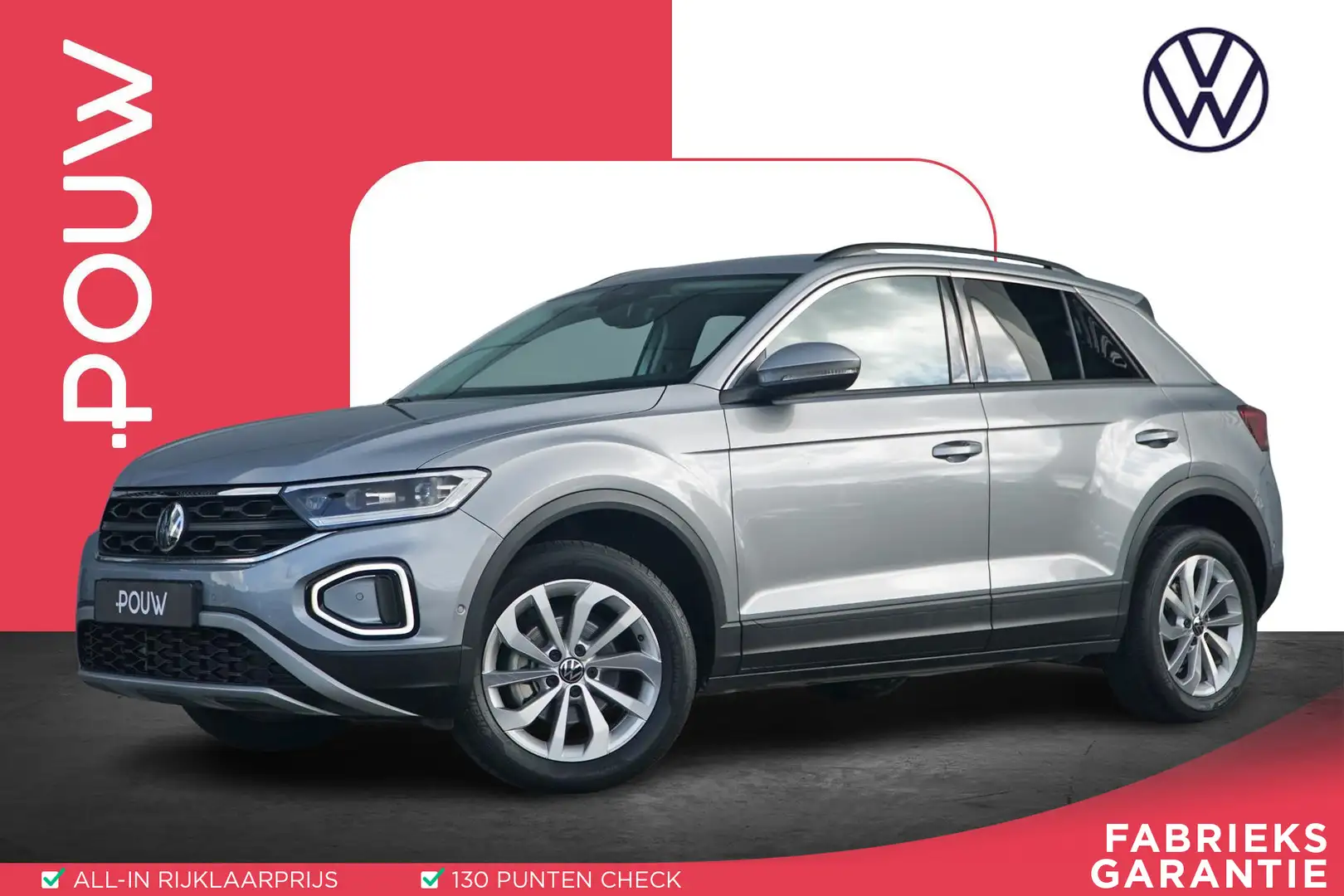 Volkswagen T-Roc 1.5 TSI 150pk DSG Life | Apple Carplay/Android Aut Grijs - 1