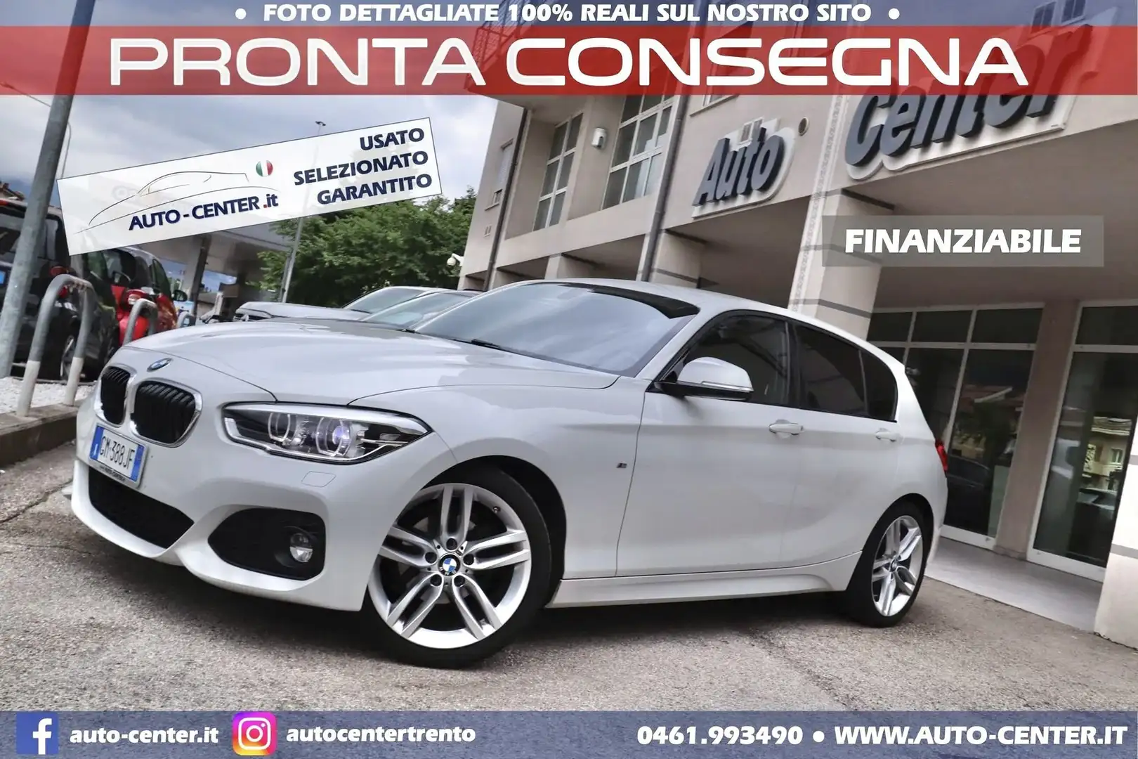 BMW 118 118i 5p. Msport M-sport Bianco - 1