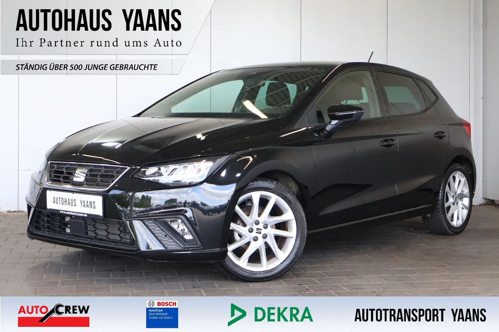 SEAT Ibiza FR 1.0 TSI AID+ACC+LANE+LED+CARPLAY+17" Nero - 1