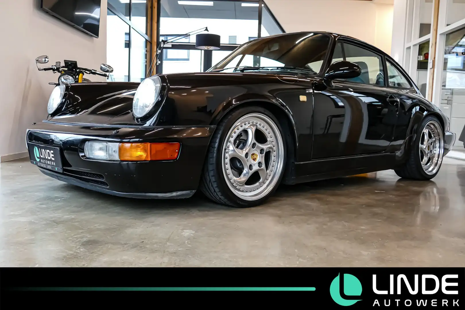 Porsche 964 Carrera 2 Coupe |KLIMA|LEDER|H-ZULASSUNG Schwarz - 1