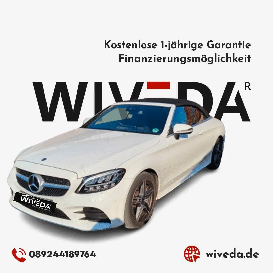 Mercedes-Benz C 180 Cabrio AMG Line LED~KAMERA~NAVI~ Wit - 1