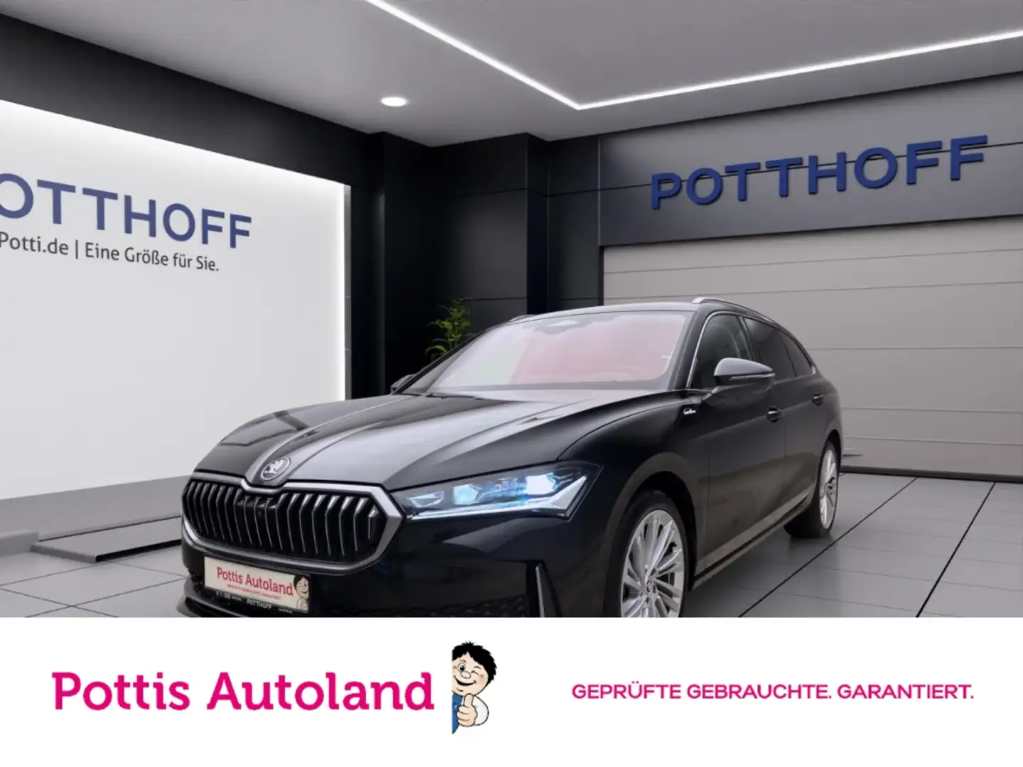 Skoda Superb Combi 2.0 TDI DSG L&K PANO STDHZG MATRIX PDC Schwarz - 1