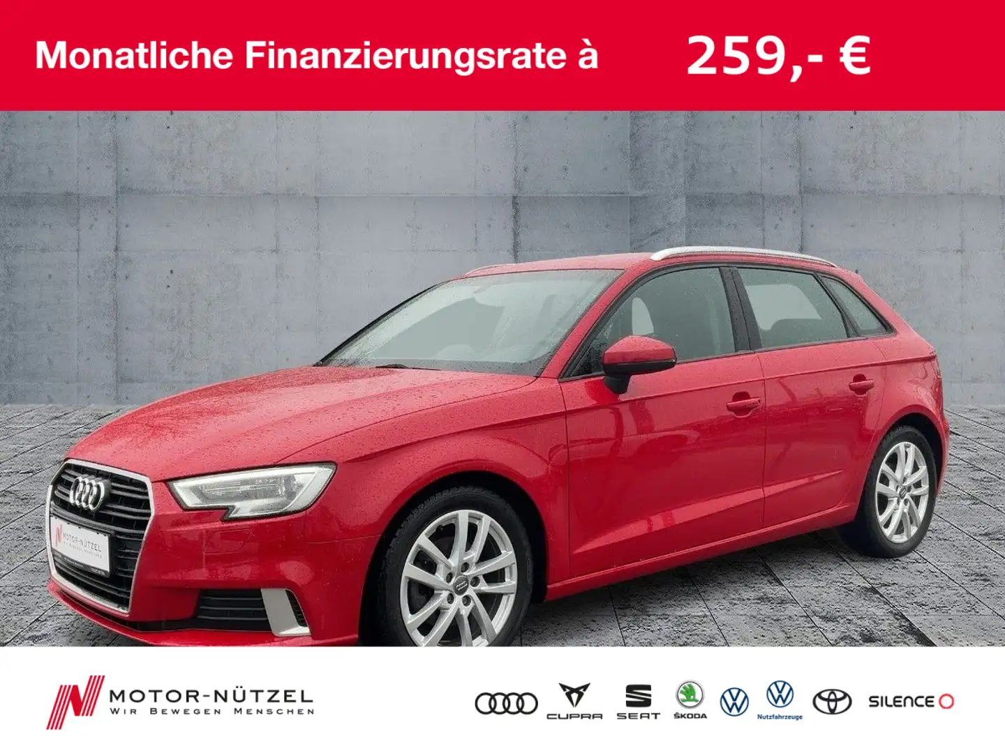 Audi A3 35 TFSI S-TR SPORT BI-XEN+NAVI+SHZ Rouge - 1