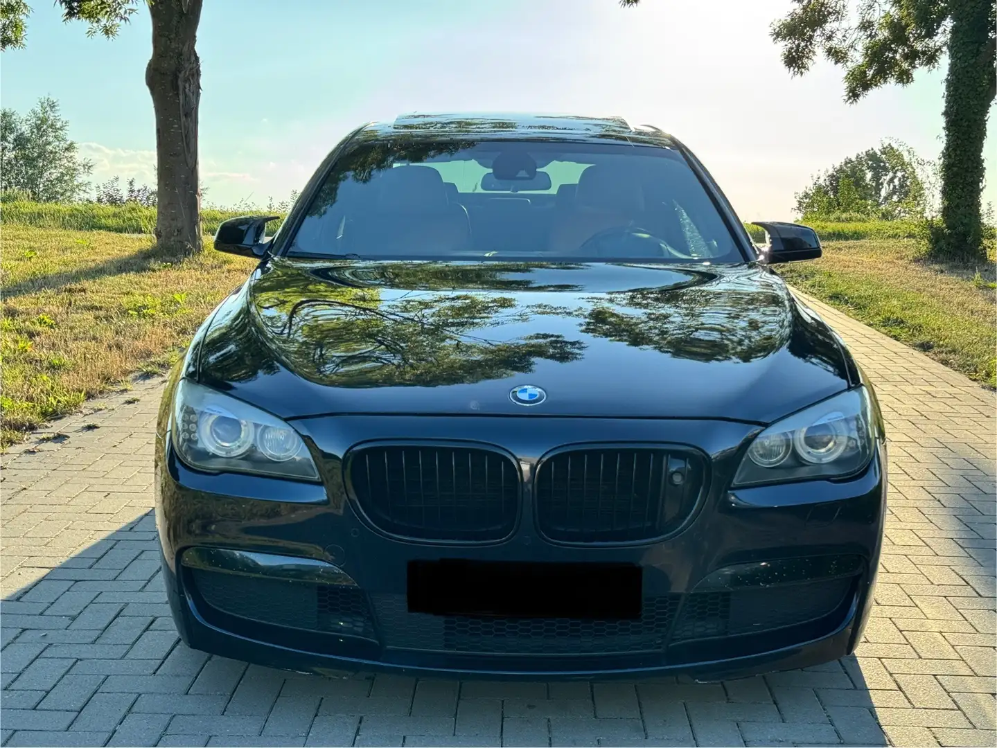 BMW 740 D  Individual / M-pack / Full option Bleu - 2