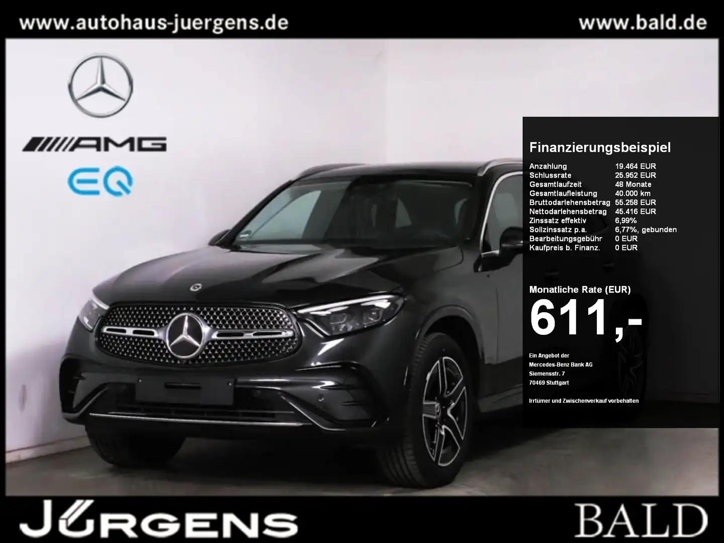 Mercedes-Benz GLC 300 e 4M AMG-Sport/DIGITAL/360/Pano/Distr/19 Gris - 1
