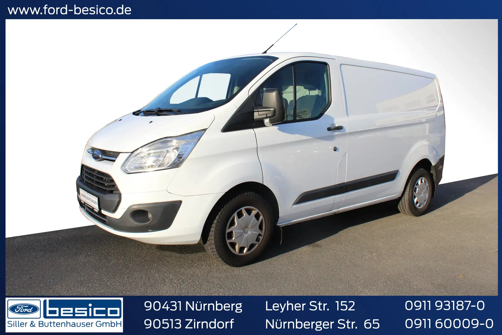 Ford Transit Custom Trend 310 L1 2,0EcoBlue*Klima*PDC*Holzboden*SYNC Weiß - 1