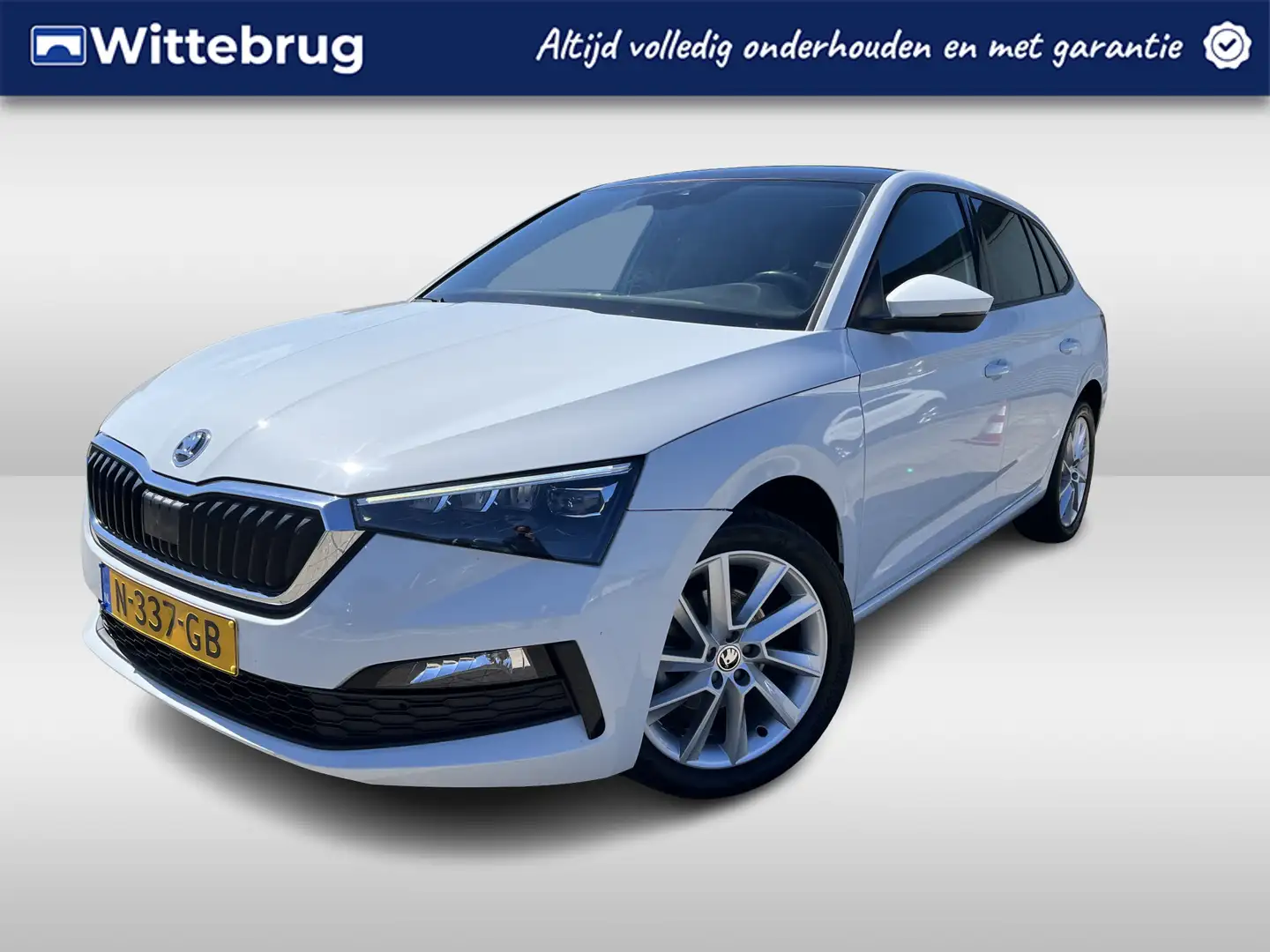 Skoda Scala 1.0 TSI Sport Business Edition DSG Automaat Panora Blanc - 1