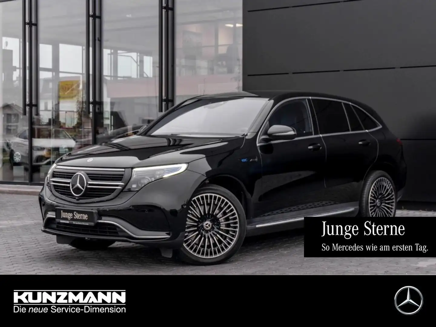 Mercedes-Benz EQC 400 4M AMG Navi Distronic AHK Memory Kamera Schwarz - 1