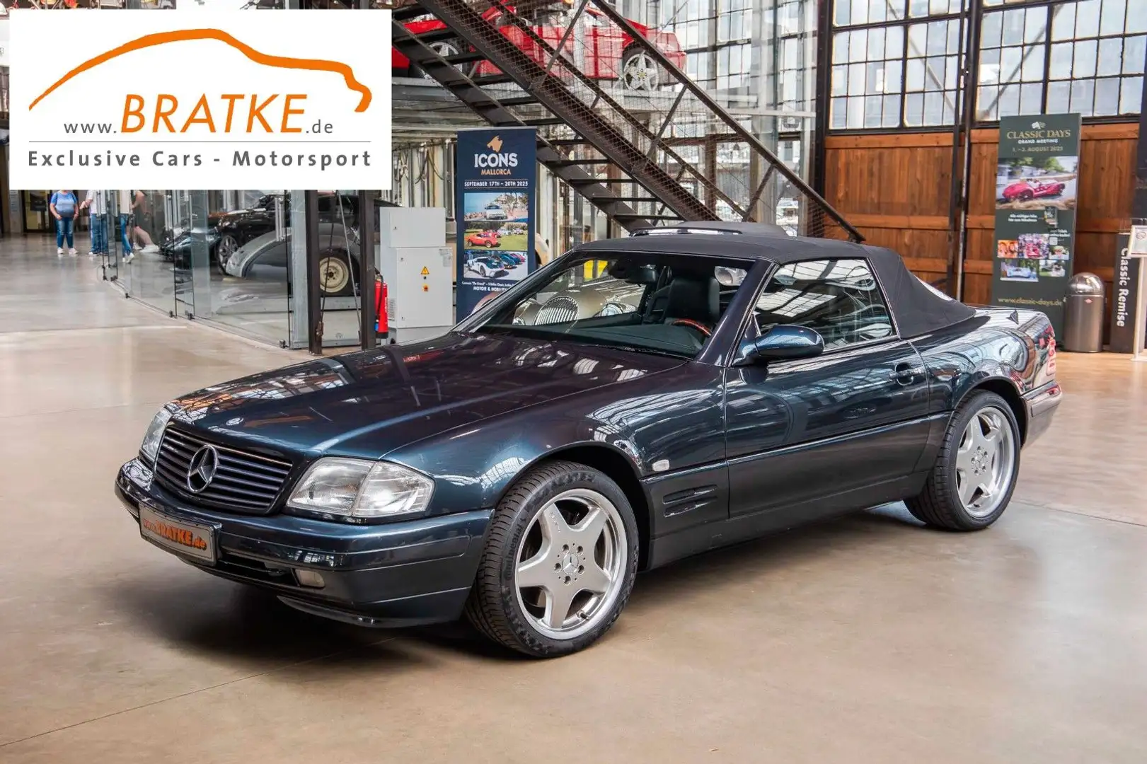Mercedes-Benz 320 SL Roadster deutsch orig. 91tkm AMG 18 Zoll Schwarz - 1