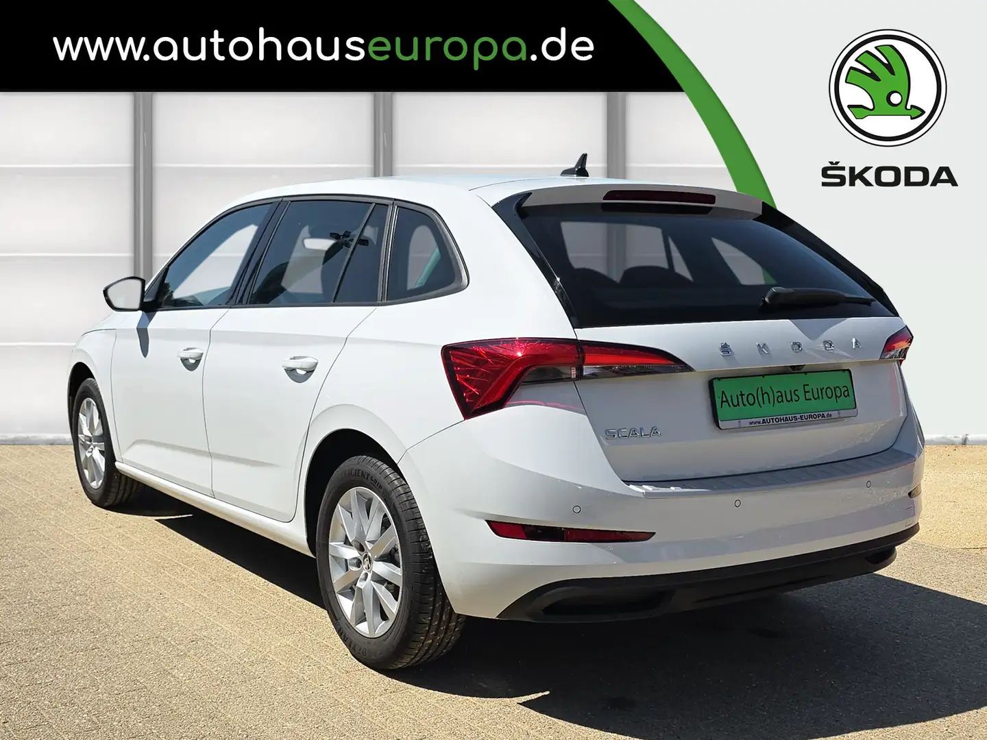 Skoda Scala 1.0 TSI DSG Ambition KlimaA SmartLink Kam SpurH SH Bianco - 2