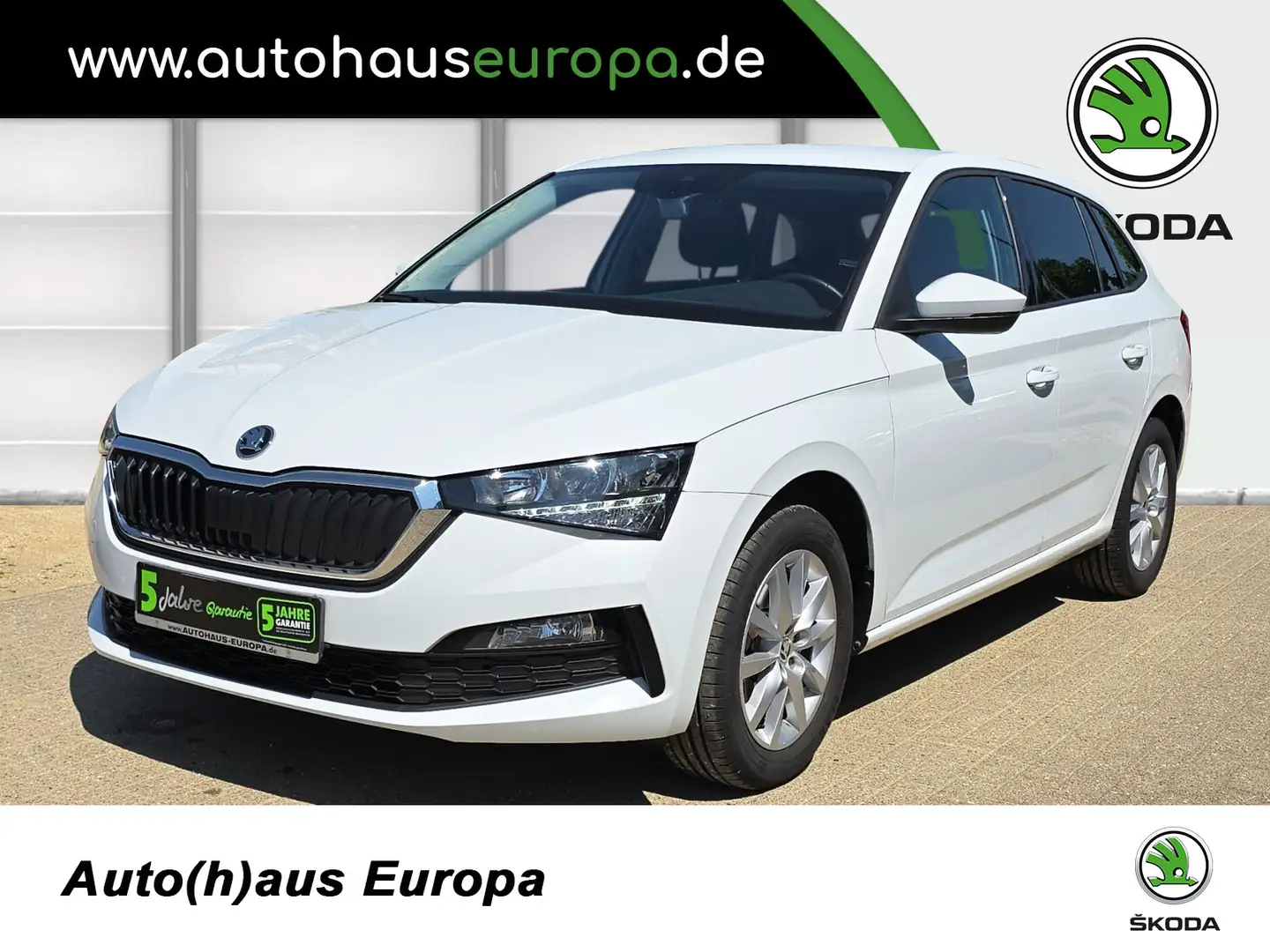 Skoda Scala 1.0 TSI DSG Ambition KlimaA SmartLink Kam SpurH SH Bianco - 1