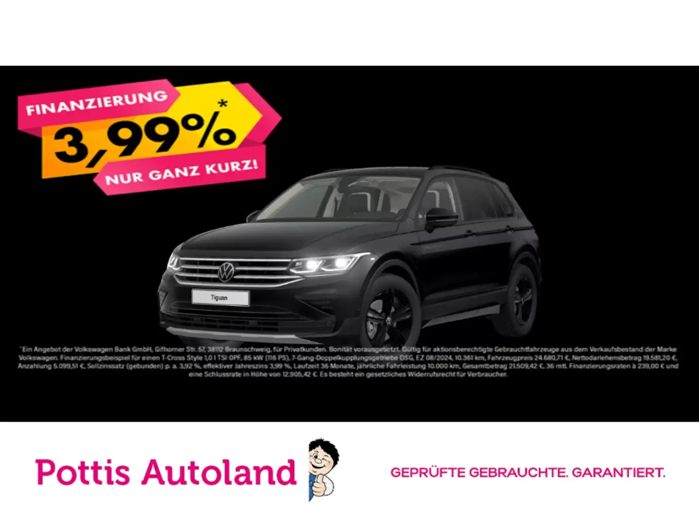 Volkswagen Tiguan 2.0 TDI DSG URBAN SPORT STANDHZG AHK IQ.LIGHT Schwarz - 1