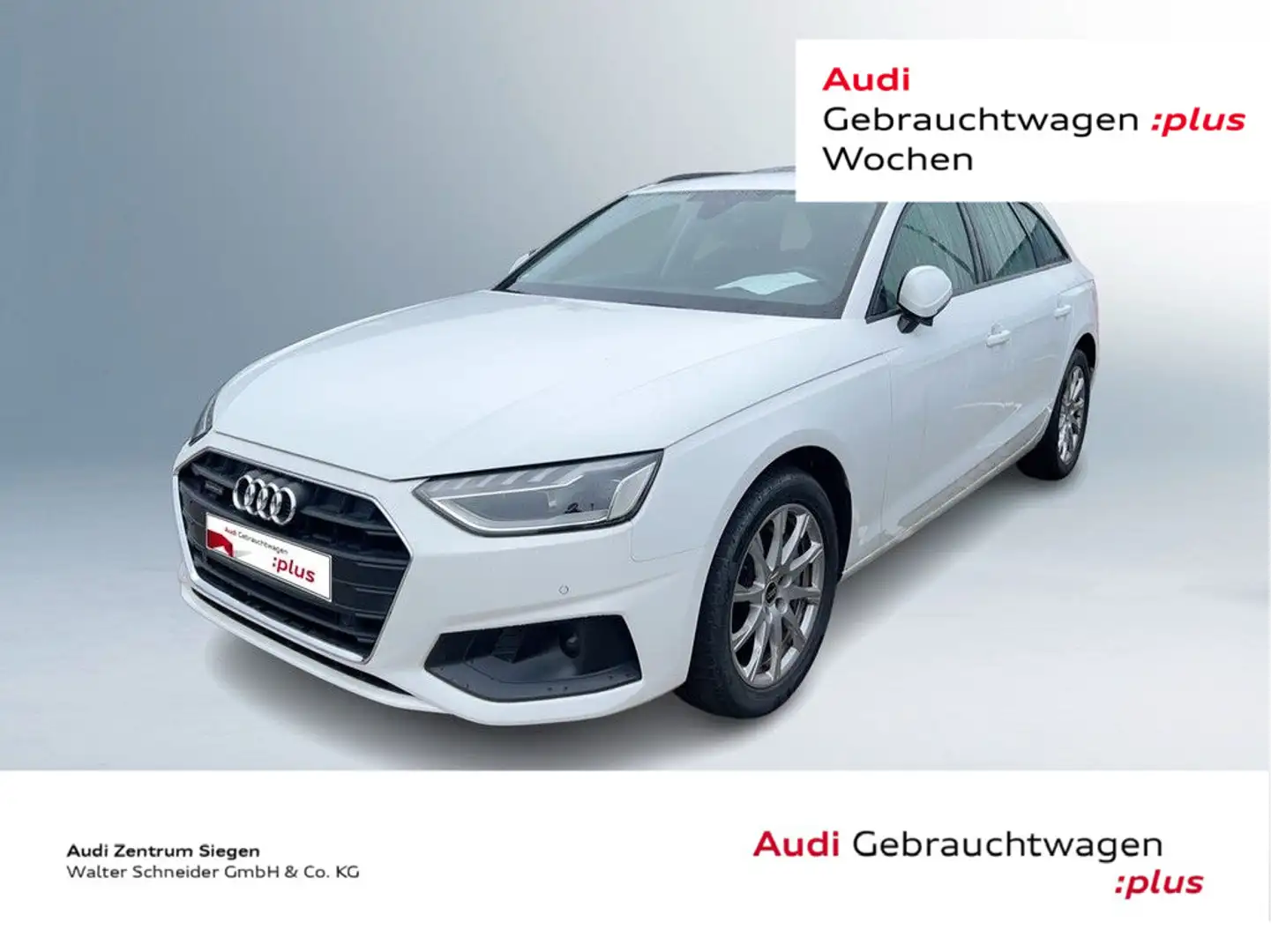 Audi A4 40 TDI quattro LED AHK Navi RFK Weiß - 1