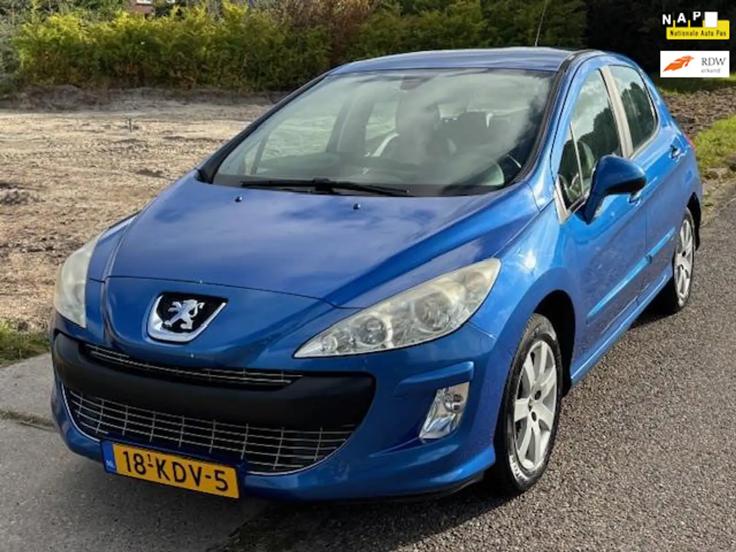 Peugeot 308 1.6 VTi XS 5-Drs ECC Audio-CD/MP3 Leder Colorpakke Bleu - 1