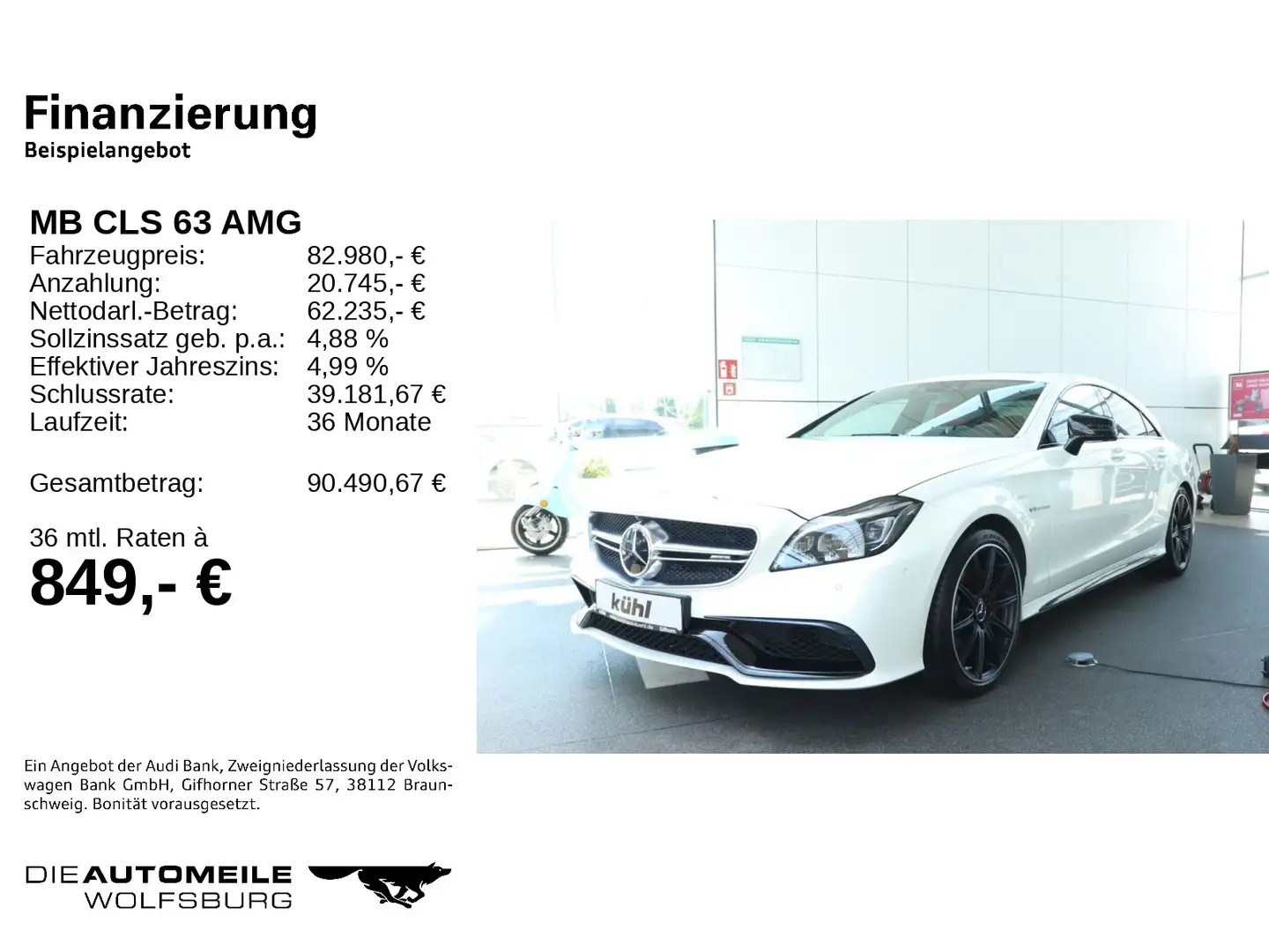 Mercedes-Benz CLS 63 AMG S 4Matic Weiß - 2
