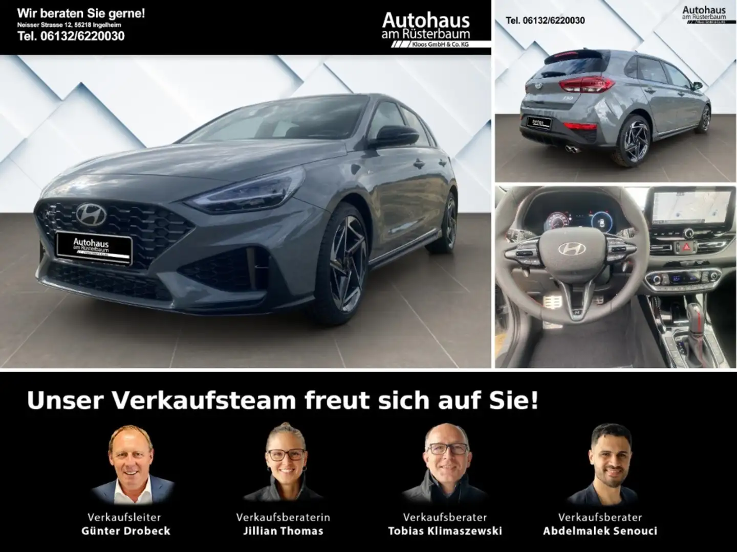Hyundai i30 N-Line 7 DCT (MY25) 1.5 Panoramadach, Navi. Apple Gris - 1