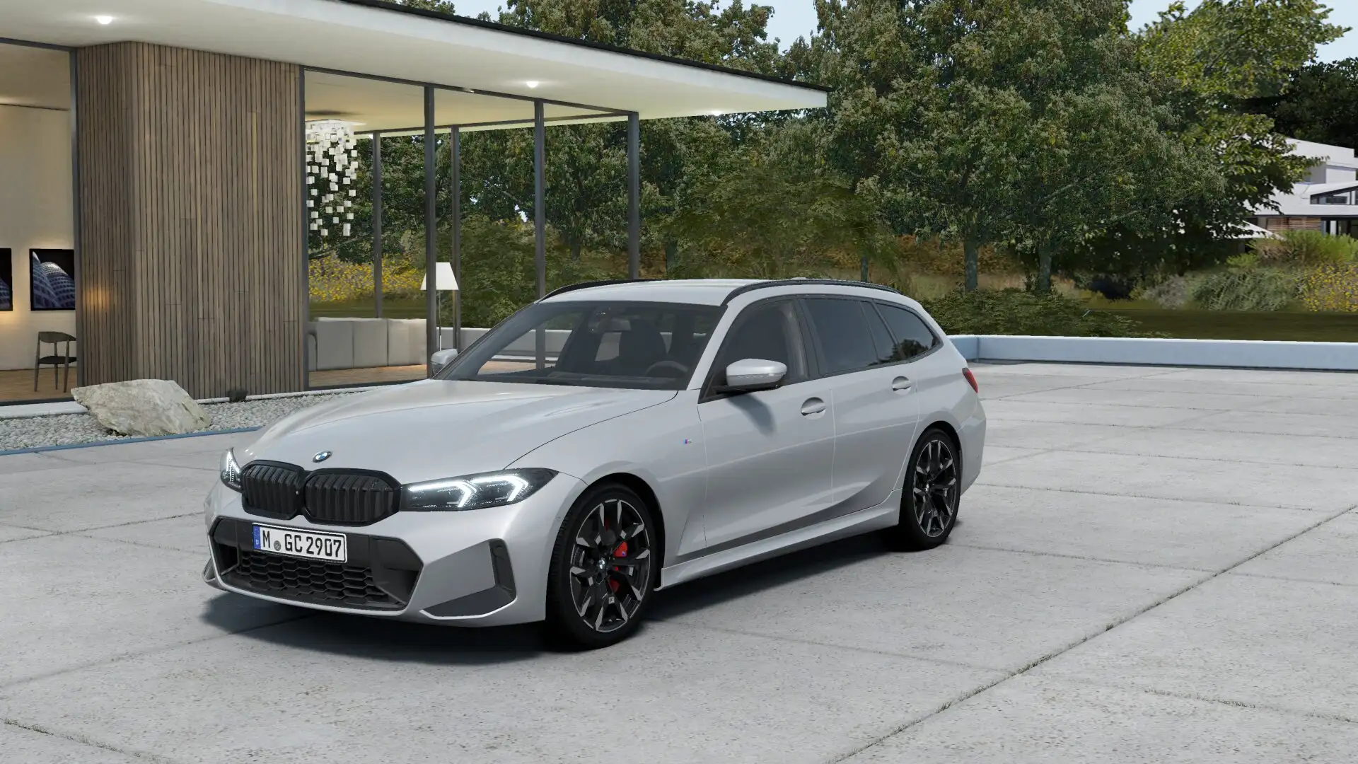 BMW 318 318d 48V Touring Msport Pro Grigio - 1