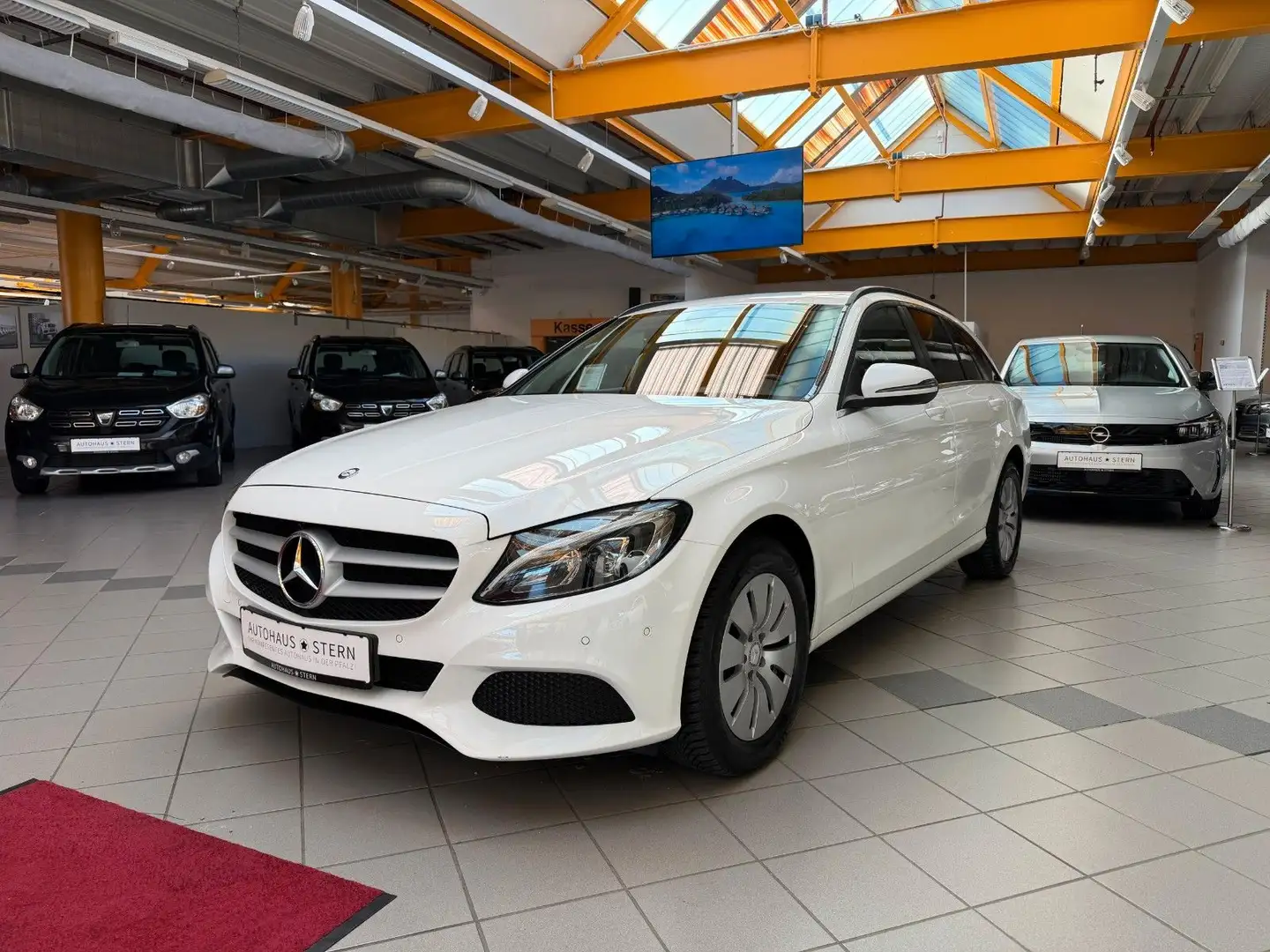 Mercedes-Benz C 200 d Kombi|PDC|LED|SHZ|Klima|Navi|Automatik|BT Bianco - 2