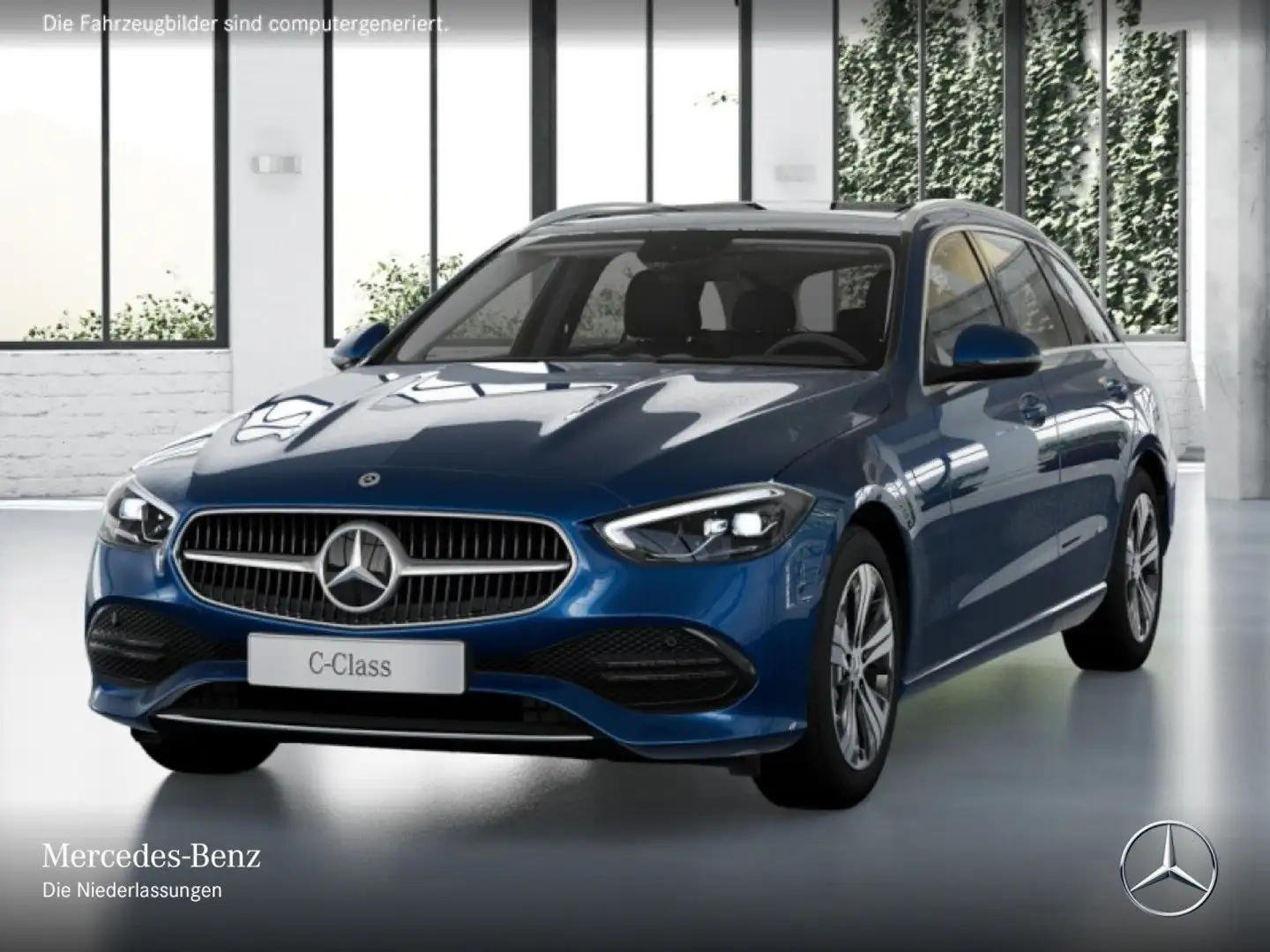 Mercedes-Benz C 220 d T AVANTG+PANO+AHK+LED+KAMERA Blauw - 2