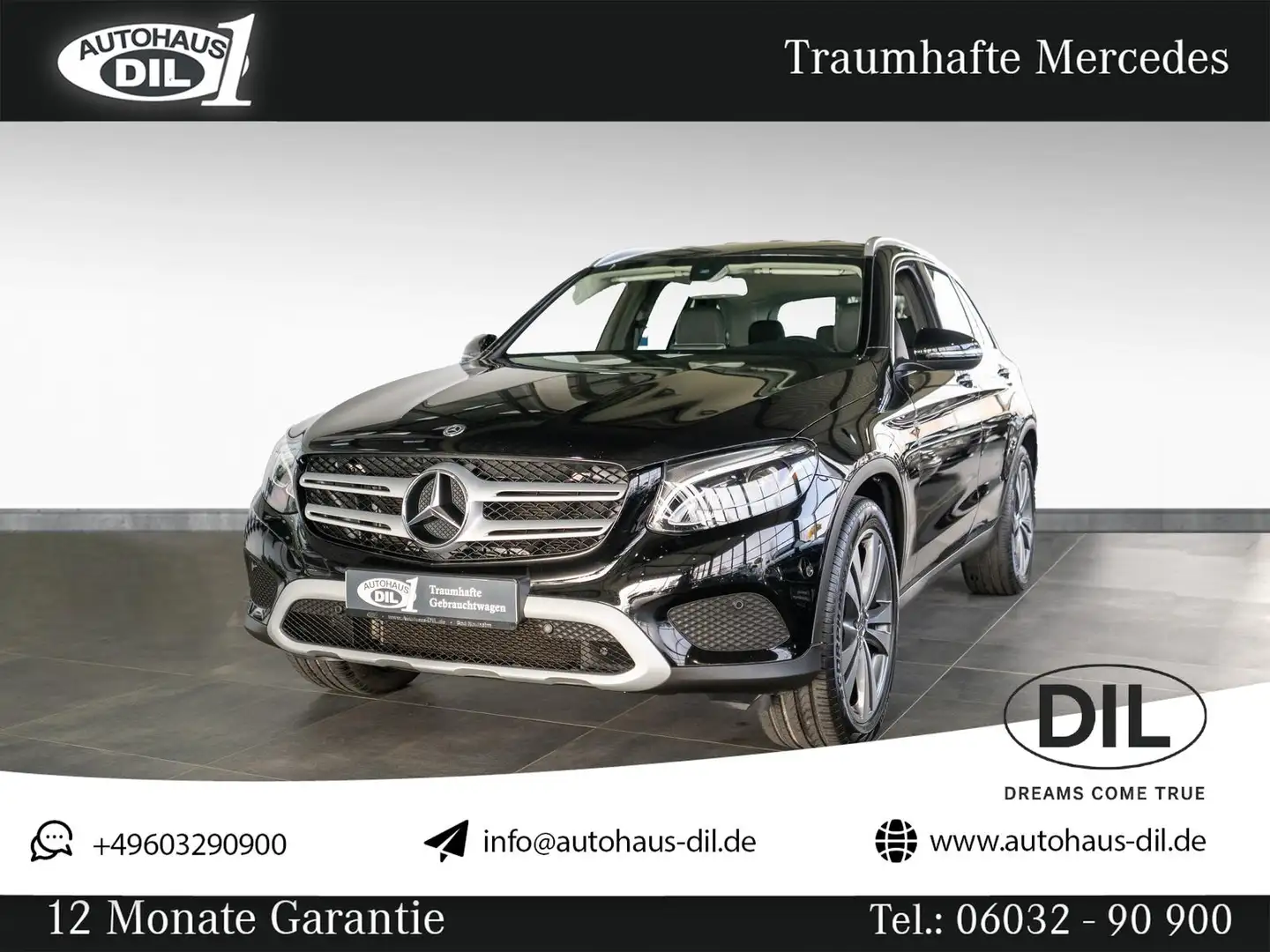Mercedes-Benz GLC 250 4 Matic *1.HAND*RFK*AIRMATIC*EL.HECKKL* Schwarz - 1
