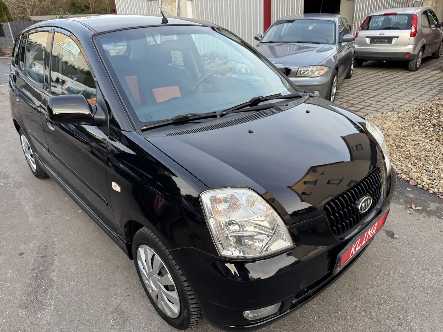 Kia Picanto 1.1 EX/ Sehr gepflegt/ SHZ/ Klima/ Alu/ TÜV Neu Schwarz - 2