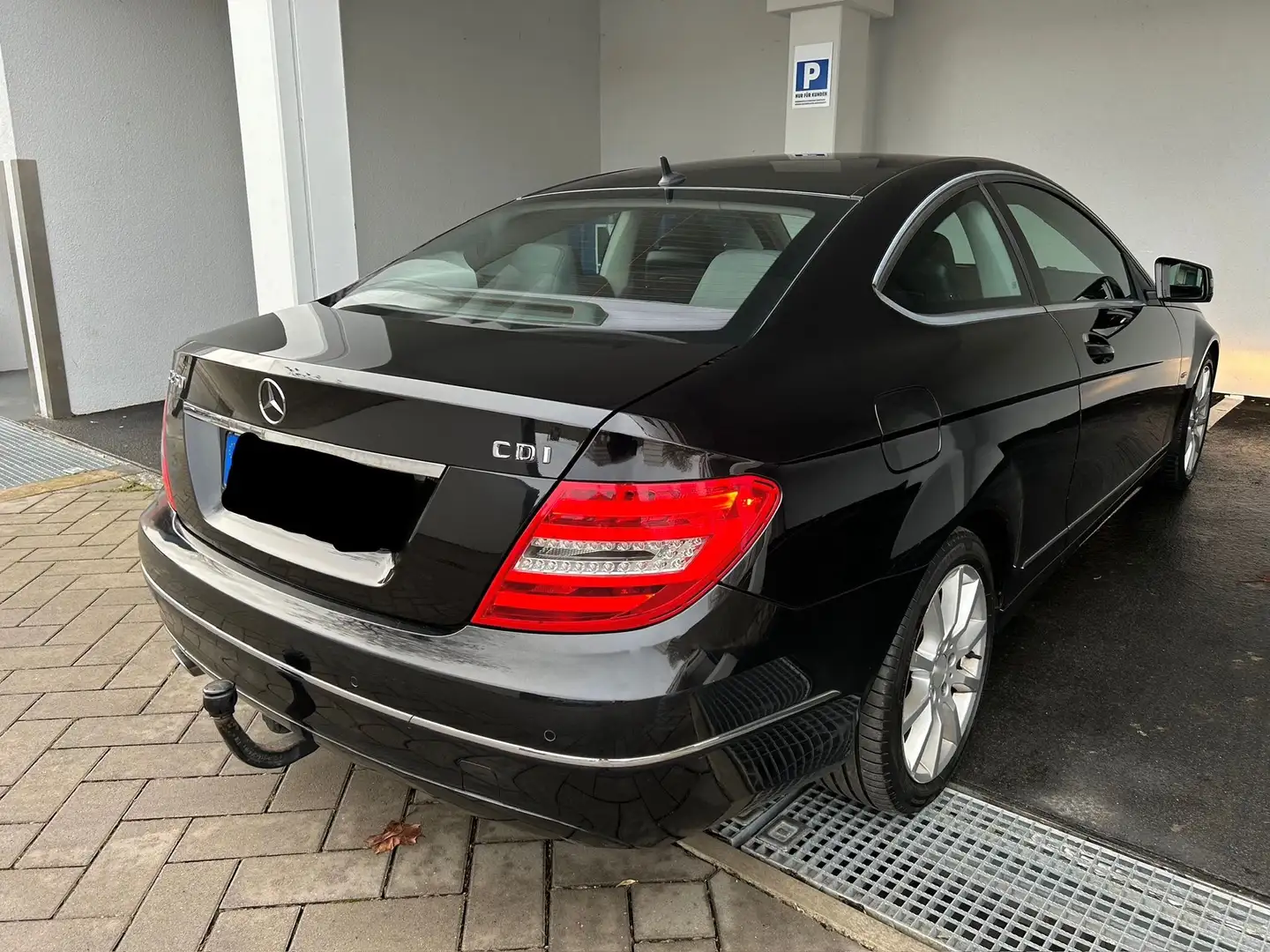 Mercedes-Benz C 250 C Klasse Coupe 250cdi Automatik AHK 1 Hand Czarny - 1