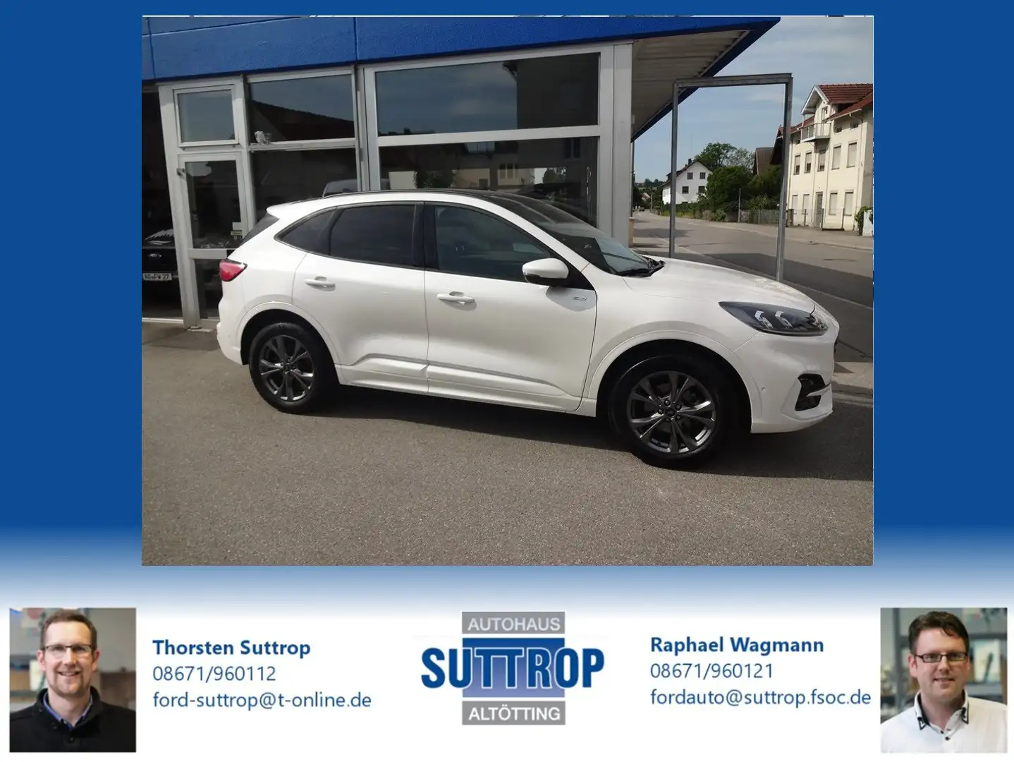 Ford Kuga Plug-In Hybrid ST-Line X Weiß - 1