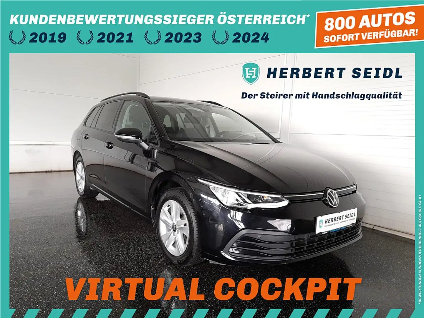 Volkswagen Golf Variant Golf VIII Variant LIFE 2,0 TDI DSG *VIRTUELL PR... Schwarz - 1