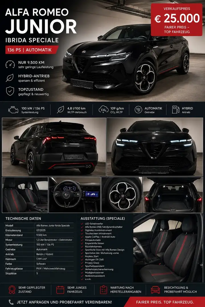 Alfa Romeo Junior Ibrida Speciale 1.2 MHEV e-DCT6 - 1