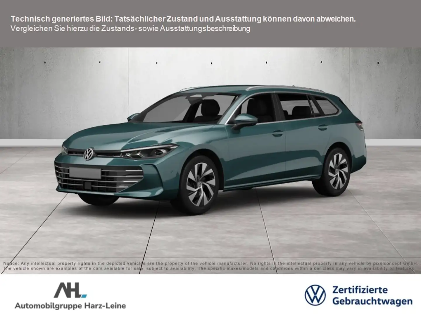 Volkswagen Passat Variant 2.0 TDI Business DSG AHK LED Navi ACC Massage Area Grün - 1