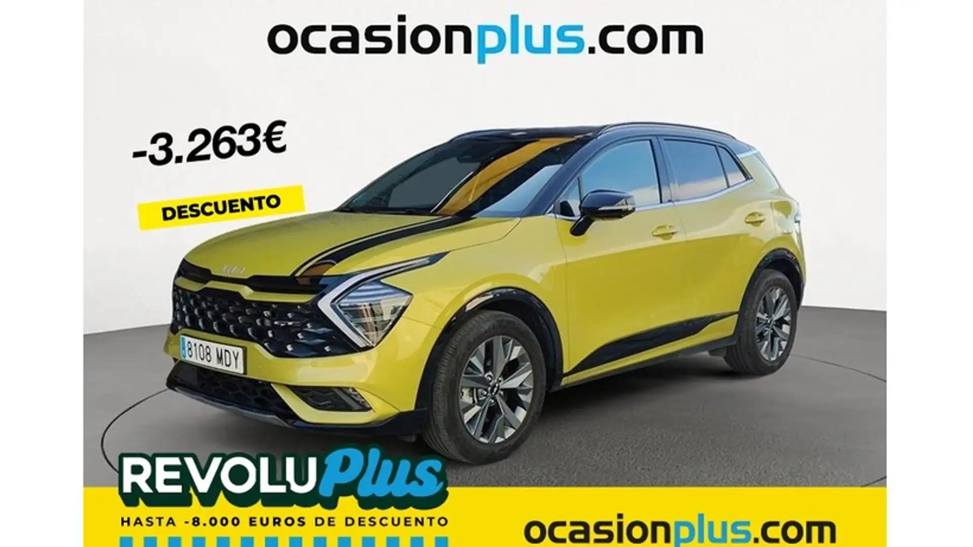 Kia Sportage 1.6 T-GDi HEV GT-line Jaune - 1