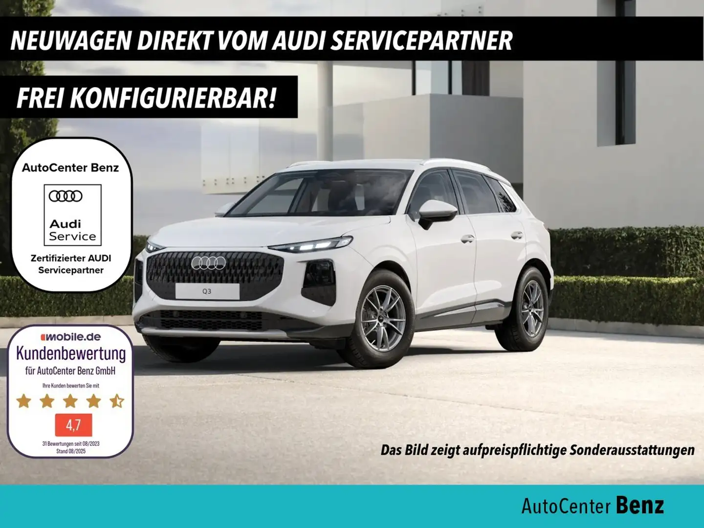 Audi Q3 TFSI 2.0 TFSI quattro DSG *NEUES MODELL 2026* Weiß - 1