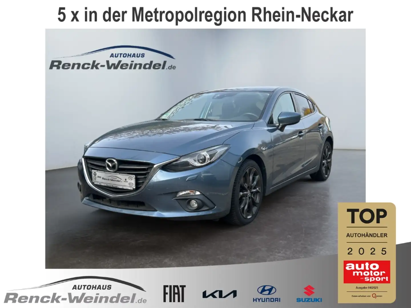 Mazda 3 Nakama Bi-Xenon Mehrzonenklima DAB SHZ Keyless Spu Blau - 1