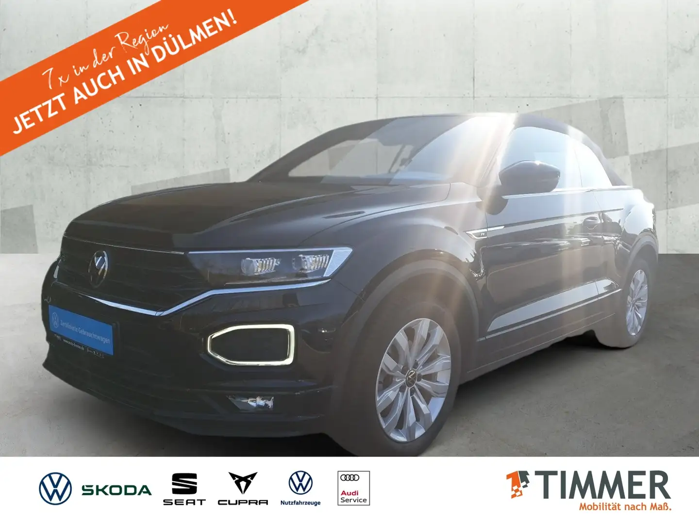 Volkswagen T-Roc Cabriolet 1.5 TSI R-LINE *LED *NAVI *ALU *DAB+ *P crna - 1