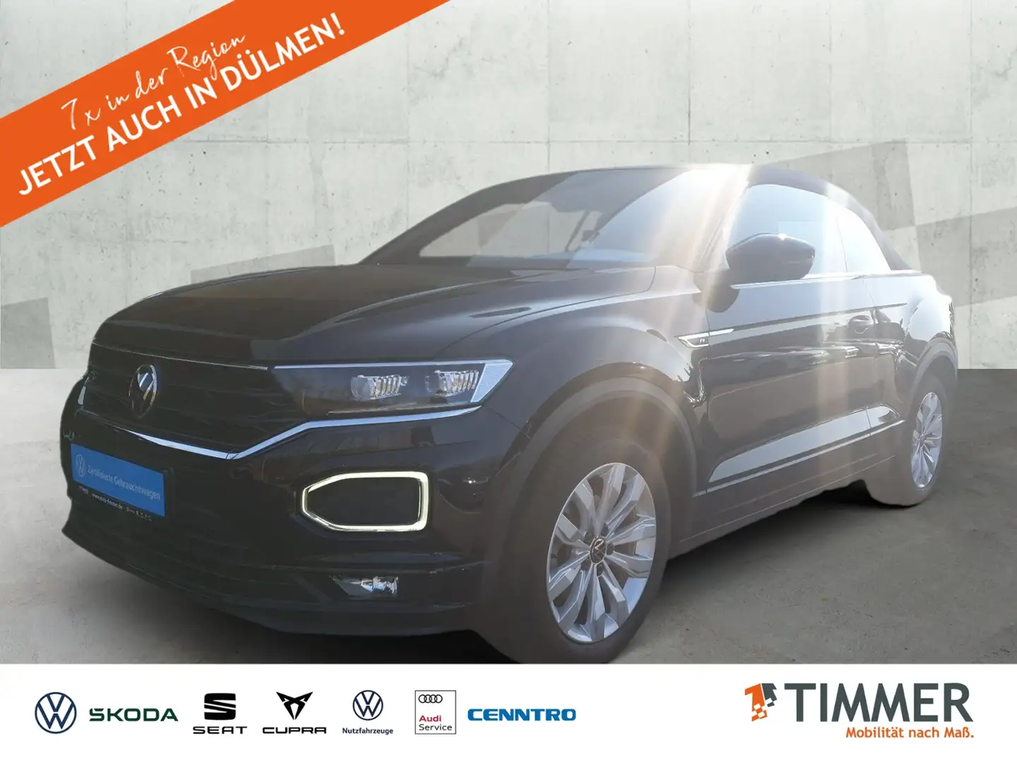 Volkswagen T-Roc Cabriolet 1.5 TSI R-LINE *LED *NAVI *ALU *DAB+ *P Nero - 1
