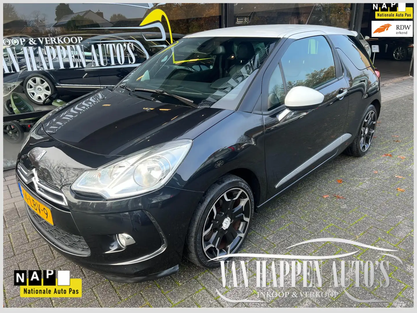 Citroen DS3 1.6 THP Sport Chic Zwart - 1