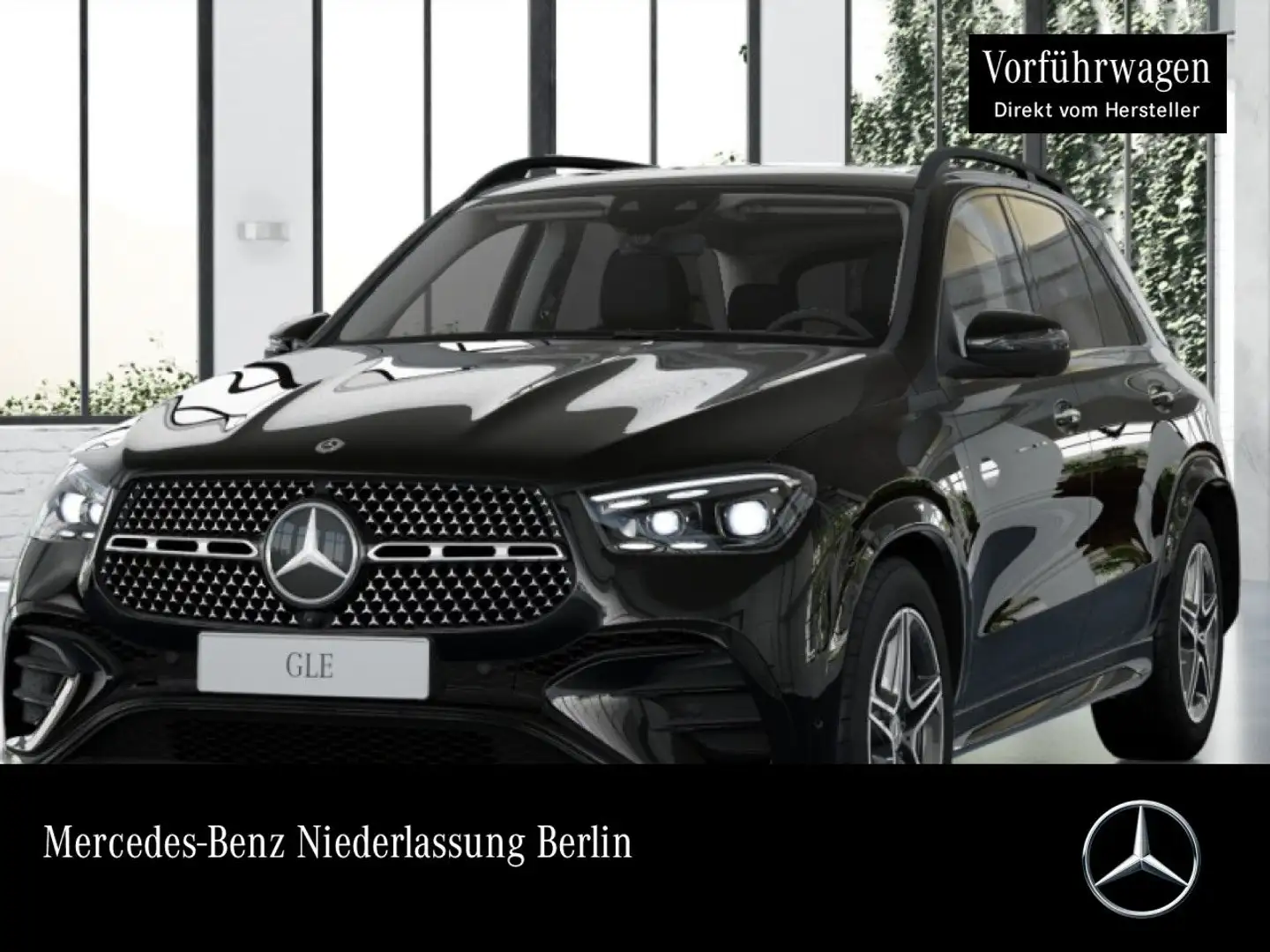 Mercedes-Benz GLE 300 d 4M AMG+NIGHT+PANO+360+AHK+MULTIBEAM+SPUR Negru - 1