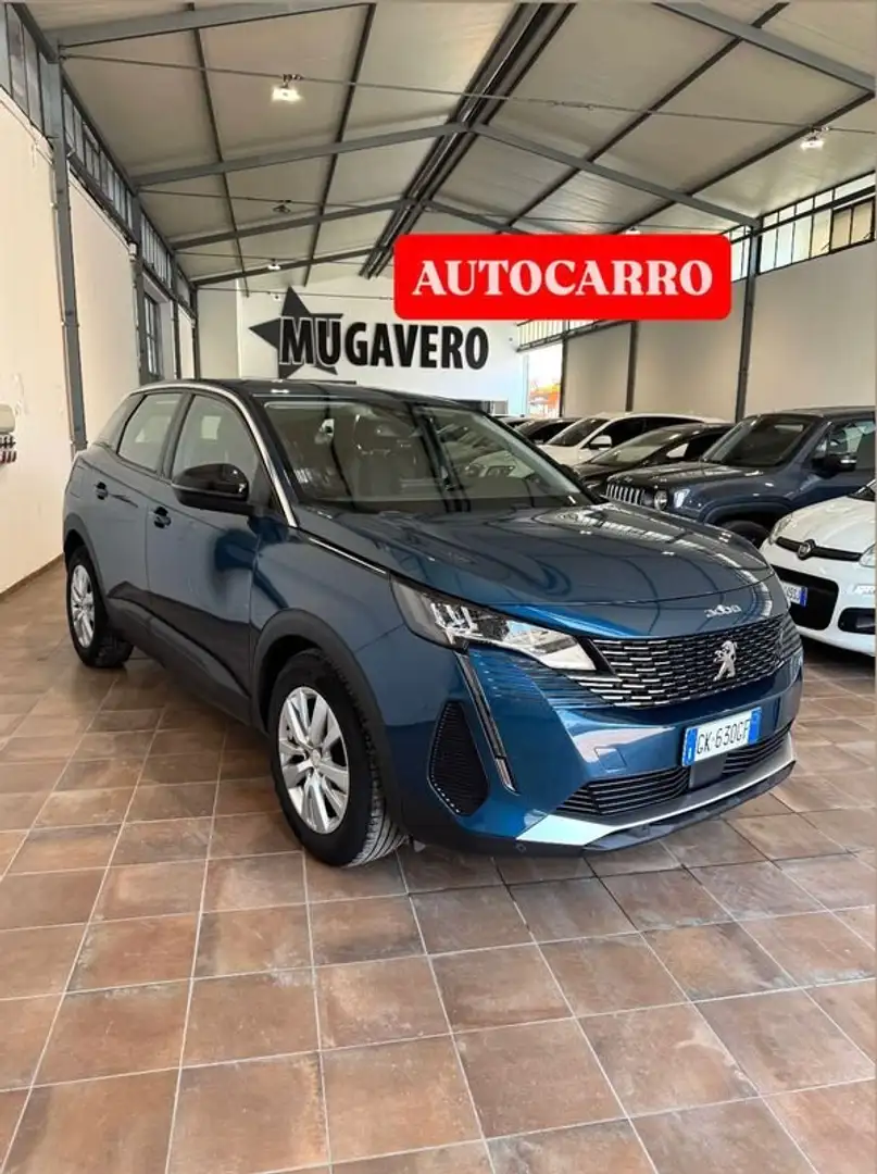 Peugeot 3008 1.5HDI 130cv ACTIVE MANUALE AUTOCARRO Anno 2022 Blu/Azzurro - 1