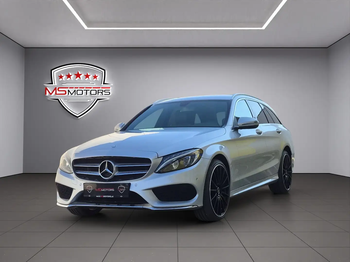 Mercedes-Benz C 220 C 220 d T 4MATIC AMG Line*RFK*LEDER*KREDIT Silber - 1