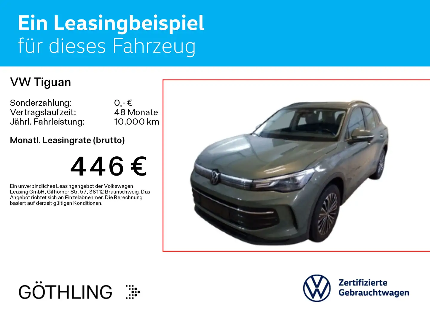 Volkswagen Tiguan Life 2.0 TDI DSG*NAVI*AHK*KAM*ASG*18Zoll* Grün - 2