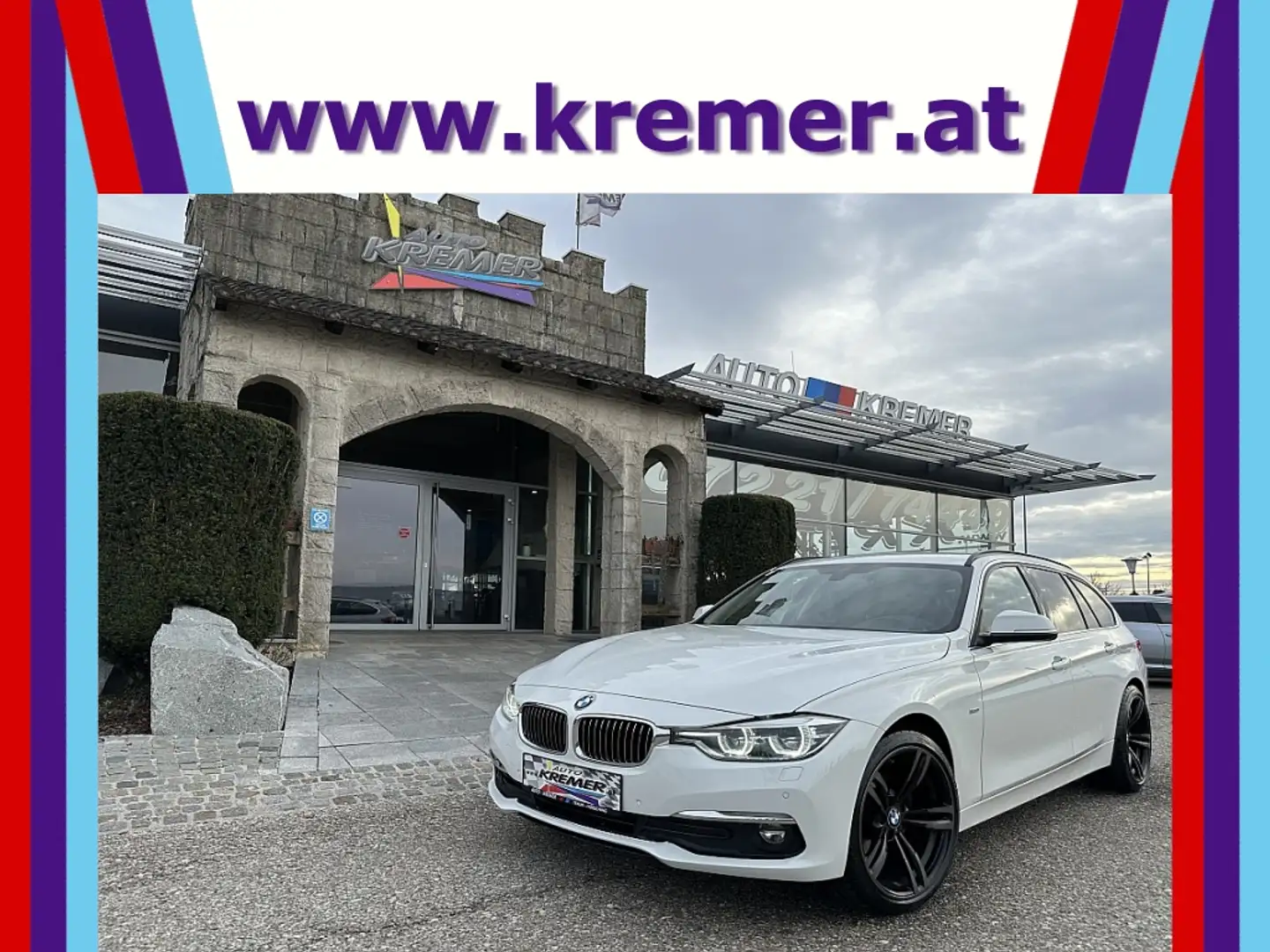 BMW 320 d xDrive Touring Luxury Line Aut./AHK/LED/RFK/S... Blanc - 1