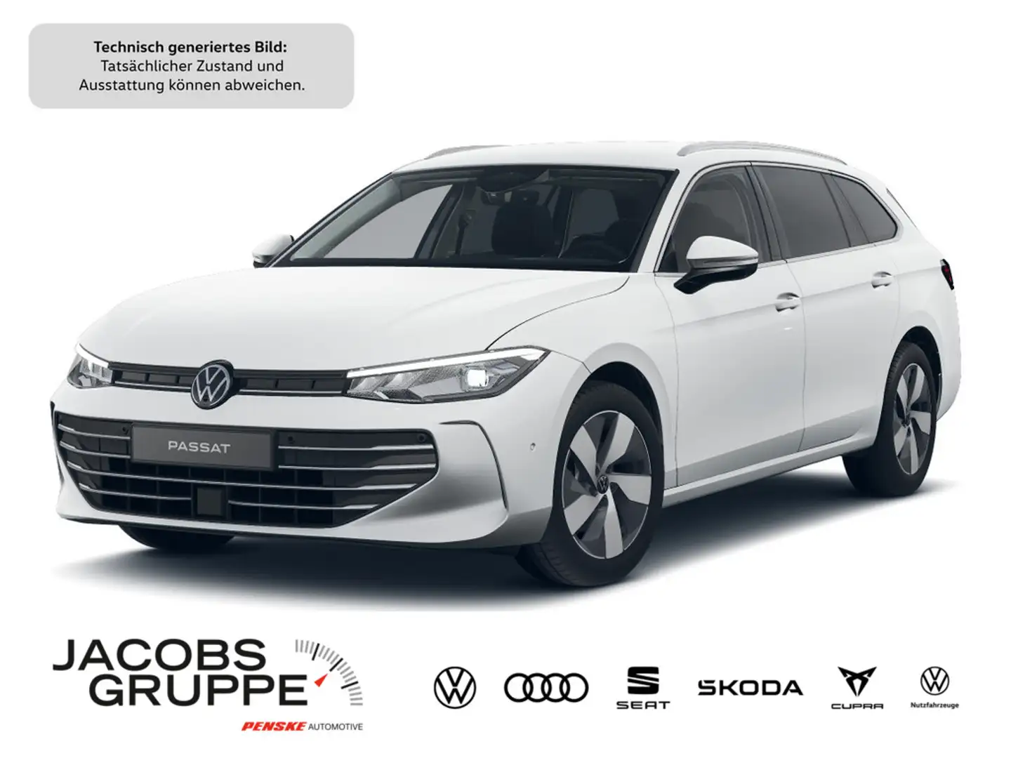 Volkswagen Passat Variant 2.0 TDI AHK/MASSAGE/360° Business Weiß - 1