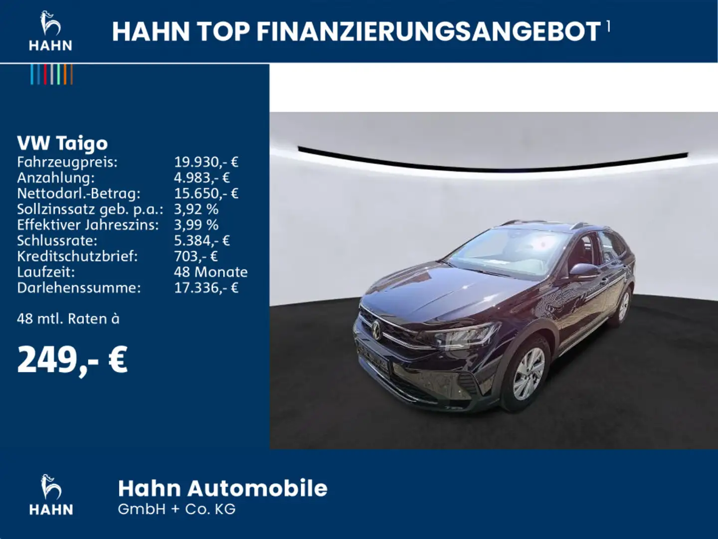 Volkswagen Taigo 1.0TSI Life App-Connect Cam LED Sitzheiz Schwarz - 2