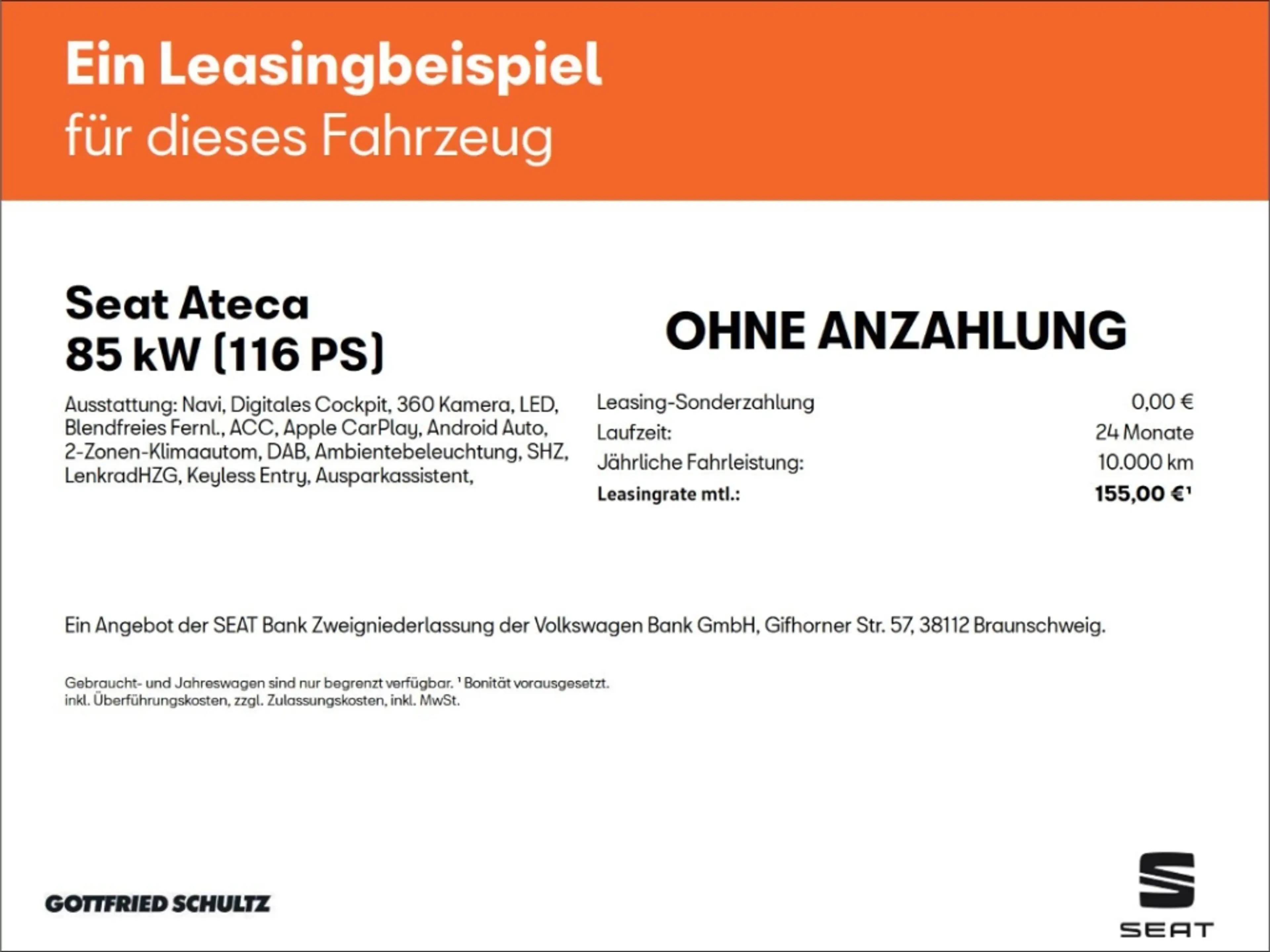 SEAT Ateca Style 1.0 TSI LED Navi Parkhilfe AppConnect — photo 2