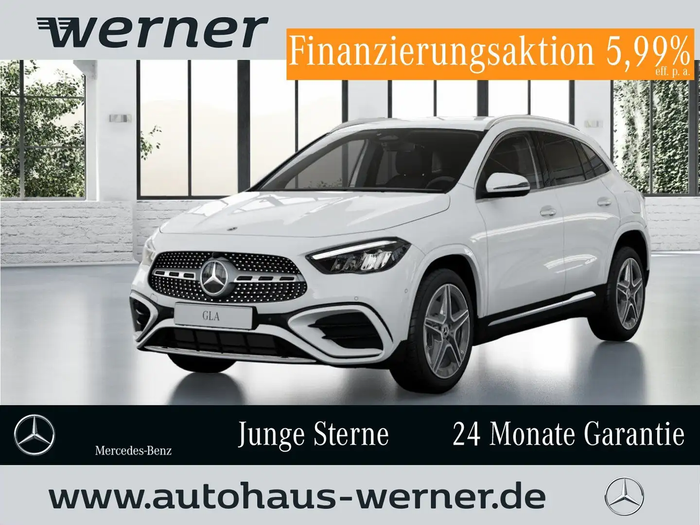 Mercedes-Benz GLA 200 AMG-ADV+ AHK SOUND KEYL-GO LED WDGS MBUX Weiß - 1